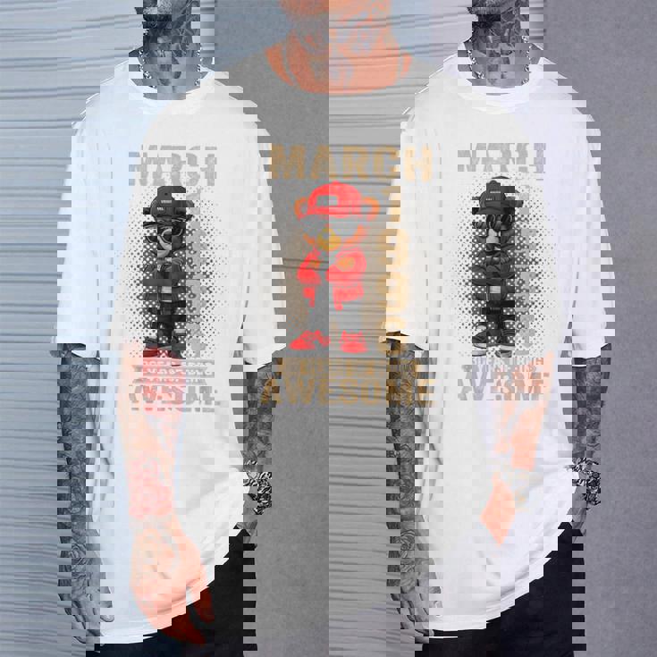 3月30日 誕生日 男性 女性 1996年 素晴らしいテディベア Tシャツ 彼への贈り物