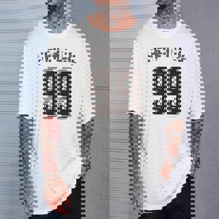 99 歳 白寿 祝い 99歳 99才 お祝い 男性 女性 白寿祝い 父 母 はくじゅ 背番号 バックプリント Tシャツ 彼への贈り物