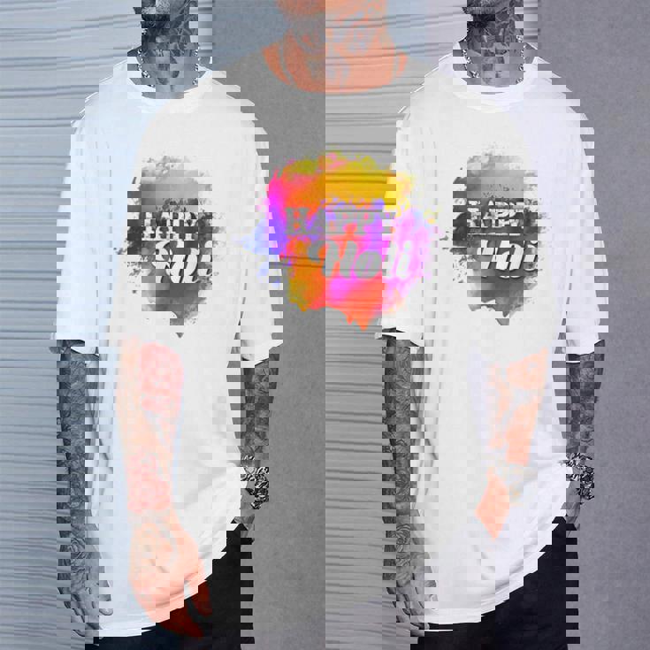 Colormear Happy Holi Tシャツ 彼への贈り物