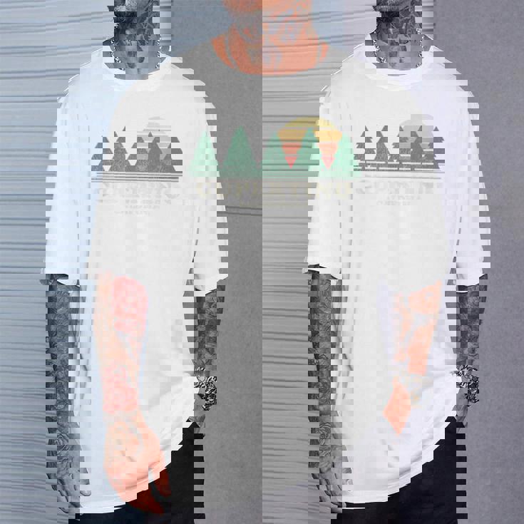 Cupertino Ca ヴィンテージ スローバック レトロ 70年代デザイン Tシャツ 彼への贈り物