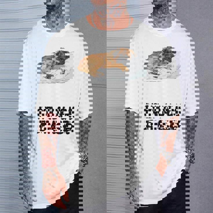 Cute Leonberger If You Love Me Let Meleep パジャマ Tシャツ 彼への贈り物