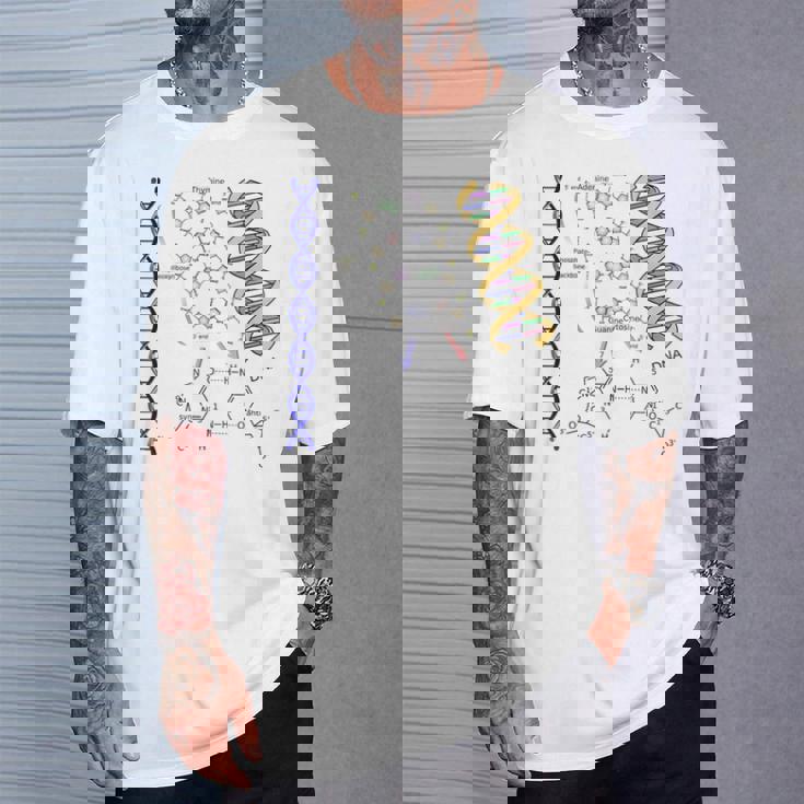 Dna ダブルヘリックス 化学式 分子 サイエンスアート Tシャツ 彼への贈り物