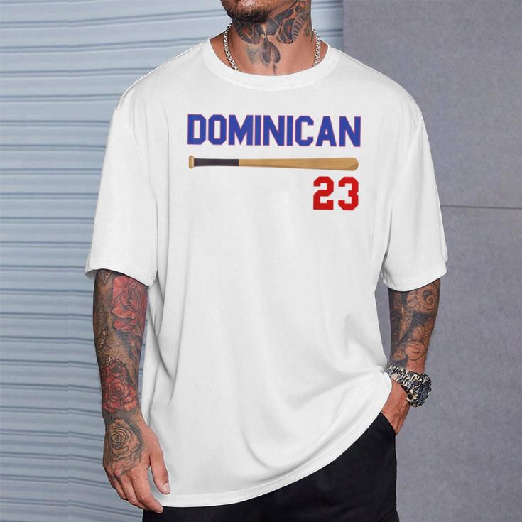 Dominicano Flag Rd República Dominicana De Béisbol Camiseta unisex Regalos para él