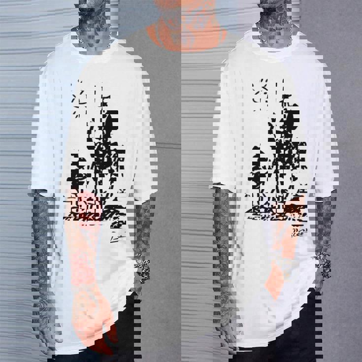 Don Quixote アートワーク 長袖tシャツ Tシャツ 彼への贈り物