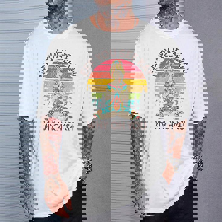 Eff Youee Kay Why Oh You レトロ サンセット タトゥーガール ヨガ Tシャツ 彼への贈り物