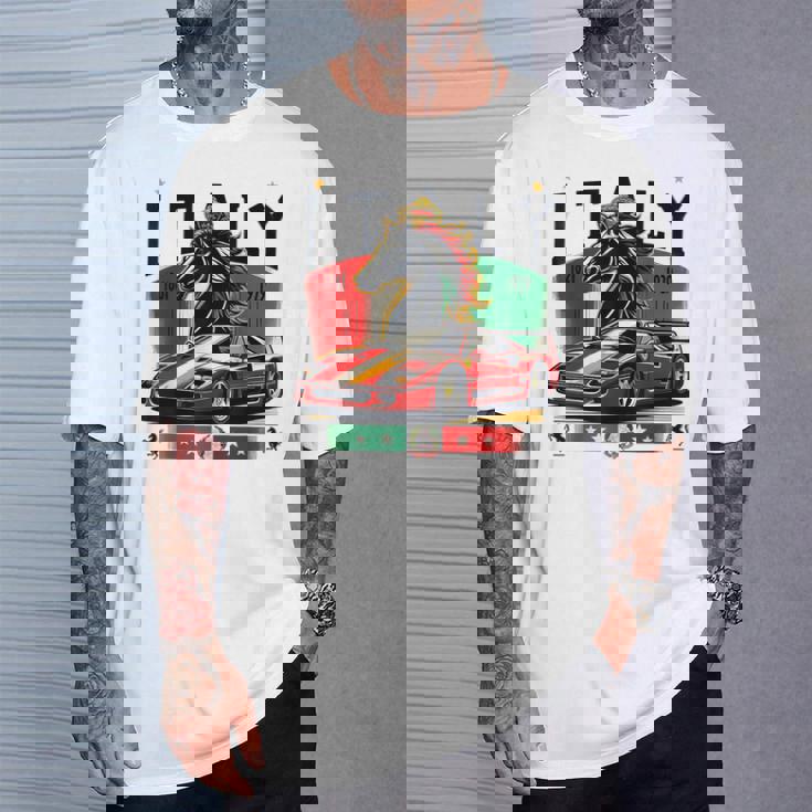 F40 イタリア スー 黒馬 Tシャツ 彼への贈り物