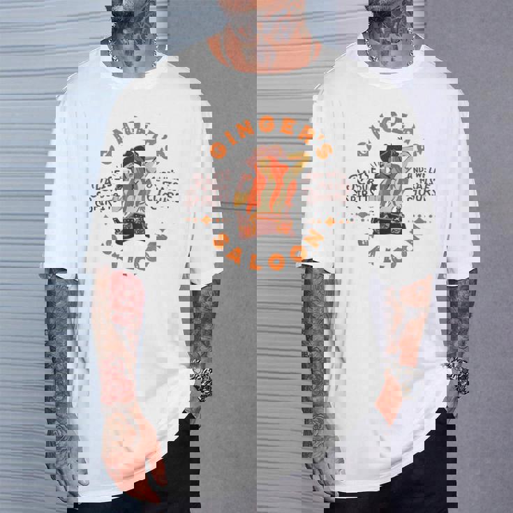 Gingersaloon ヴィンテージ ウイスキー レッドヘッド ダイブバー アーティストギフト Tシャツ 彼への贈り物