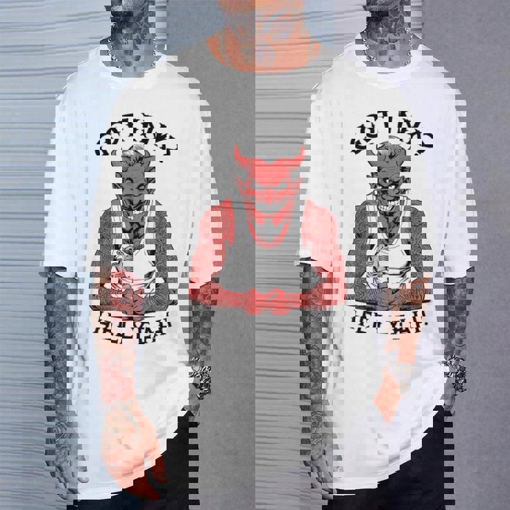 Got Ink Tattoo Devil Hell Yeah Inked Tattooist Tシャツ 彼への贈り物