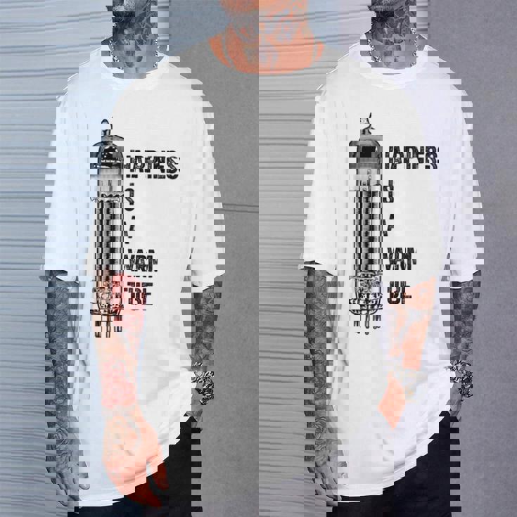 Happiness Is A Warm Tube アナログオーディオ。真空管 Tシャツ 彼への贈り物