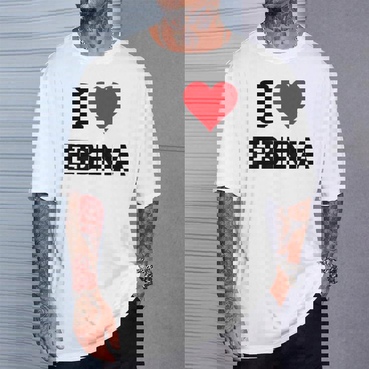 I Heart 海老名 日本ラブ日本土産 Tシャツ 彼への贈り物