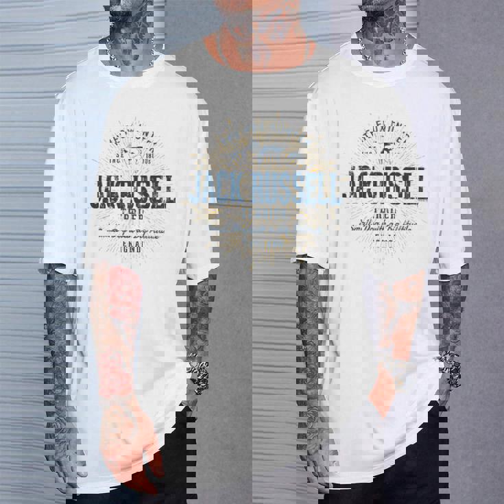 Jack Russell Terrier ヴィンテージジャック・ラッセル・テリア 長袖tシャツ Tシャツ 彼への贈り物