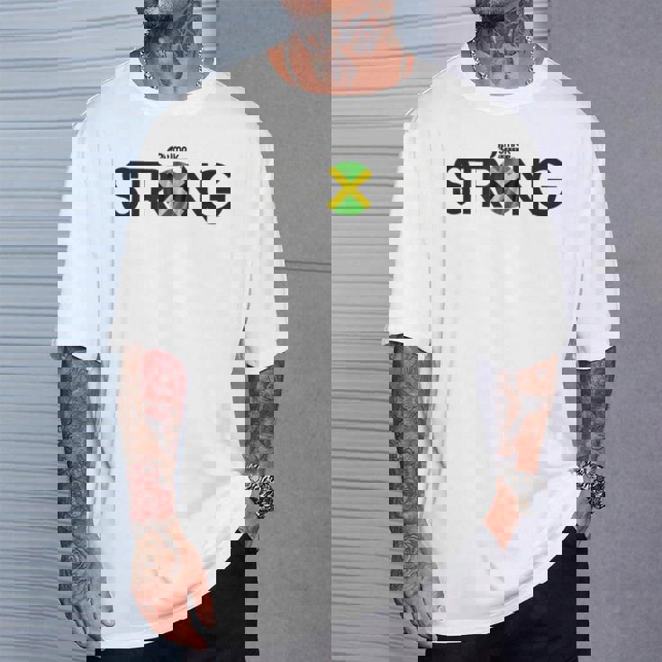 Jamaica Strong – Inspirational Jamaican Unity Tee T-Shirt Gifts for Him