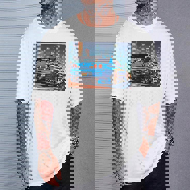 Jdmナイトドリフトレースカー東京スカイラインデザイン。 Tシャツ 彼への贈り物