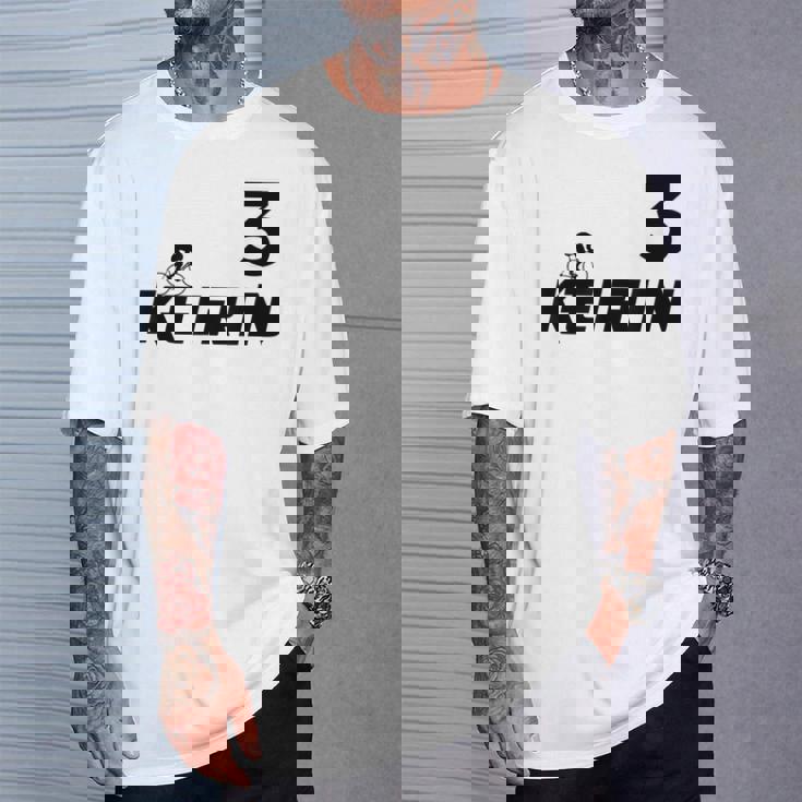 Keirin レッド ナンバー3 レッド ナンバー3 レーシング Tシャツ 彼への贈り物