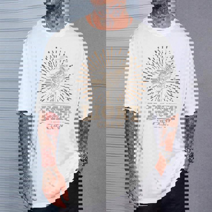 Light Crew シアターライティングテクニシャン ステージライティング Tシャツ 彼への贈り物