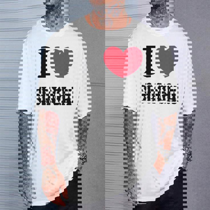 I Lovehanghai アイ・ラブ・シャンハイ Tシャツ 彼への贈り物