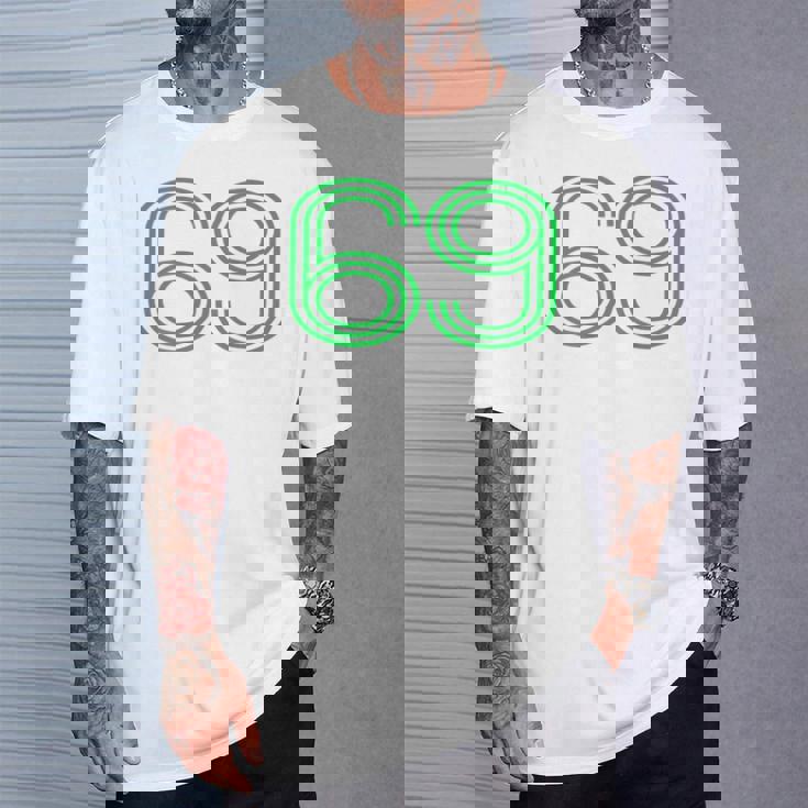 Number 69 シャツ レトロ ユニフォーム ヨーロッパスタイル バックプリント ジャージ Tシャツ 彼への贈り物