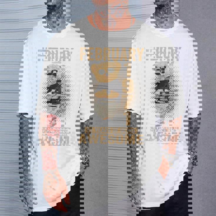 On Back 1971年2月 55歳の誕生日 55歳 テディベア Tシャツ 彼への贈り物