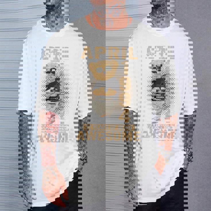 On Back 1994年4月 32歳の誕生日 32歳 テディベア Tシャツ 彼への贈り物