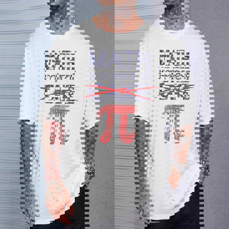 Pi Day Math Is A Piece Of Cake ファニーtシャツ 314用 Tシャツ 彼への贈り物