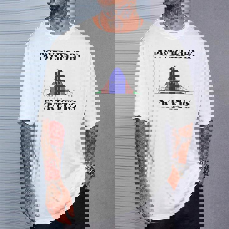 Powered Bytatistics ベルカーブ オタク ユーモア Tシャツ 彼への贈り物