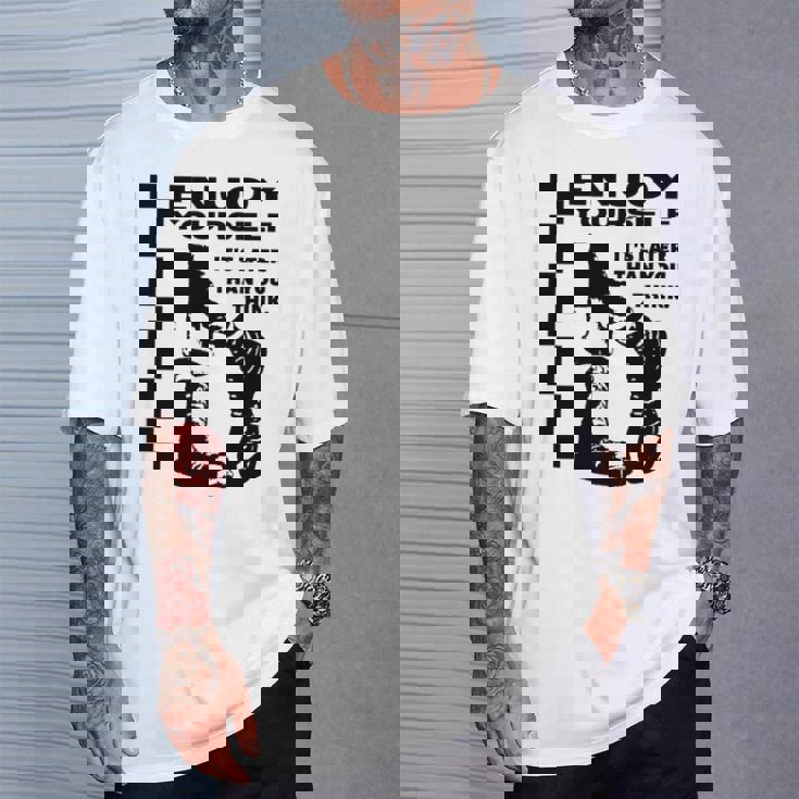 Skakaka Enjoy Yourself Its Later Than You Think 長袖tシャツ Tシャツ 彼への贈り物