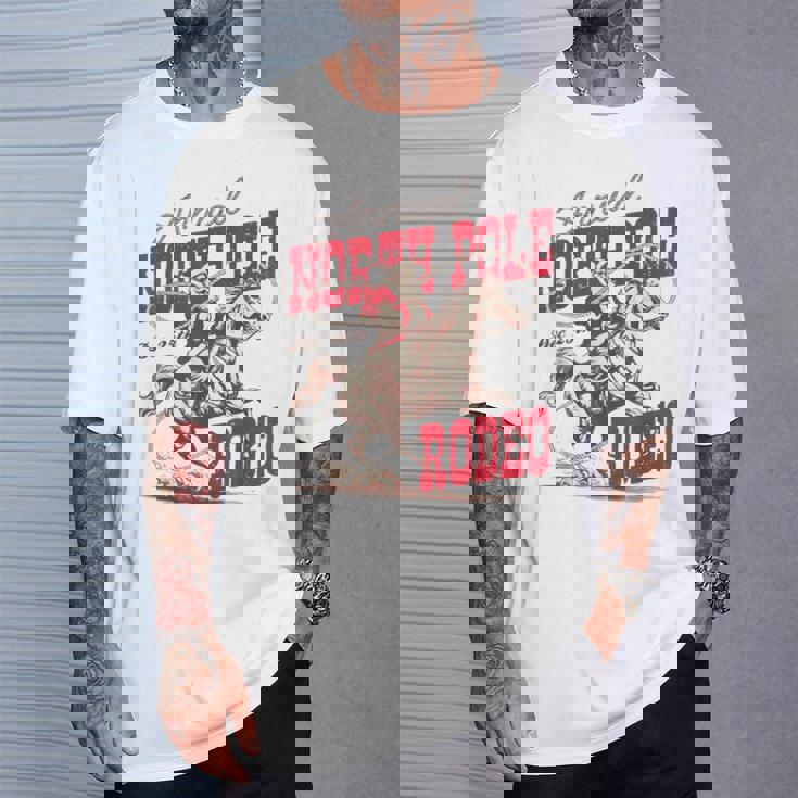 Vintage North Pole Rodeo Cowboy Santa Country Christmas T-Shirt Gifts for Him Vintage North Pole Rodeo Cowboy Santa Country Christmas T-Shirt Gifts for Him