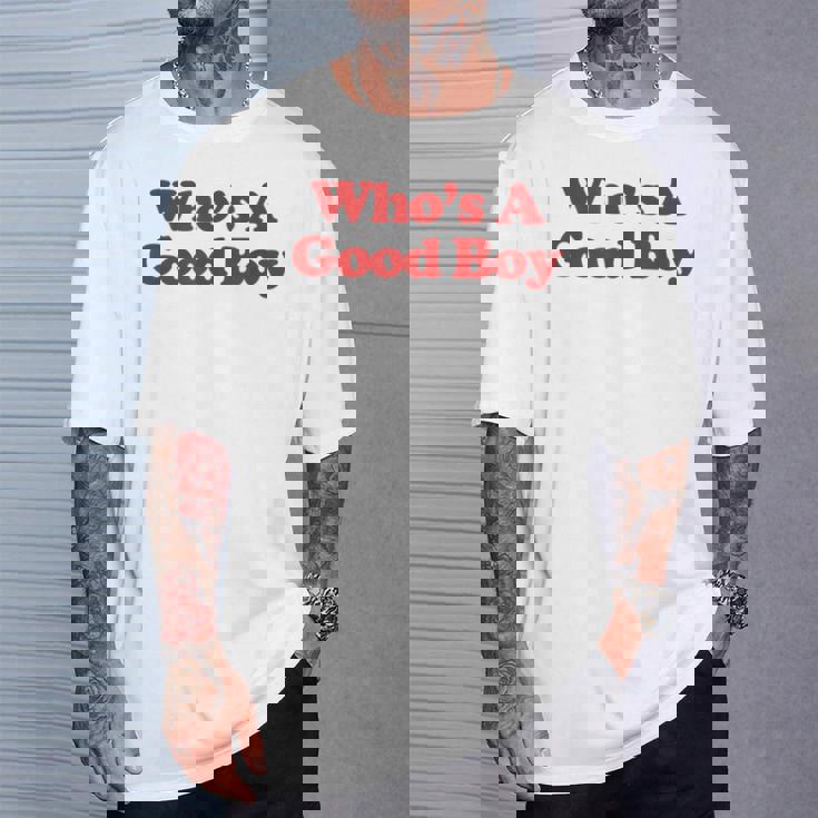 Who's A Good Boy Y2k Aesthetic Trendy Tシャツ 彼への贈り物
