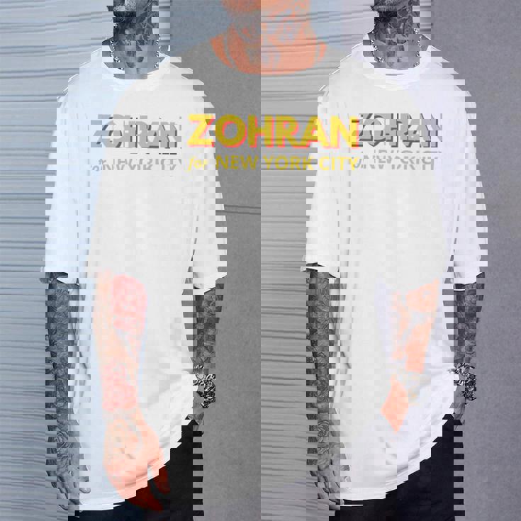 Zohran Mamdani ニューヨーク市長用 面白い クール トレンディ プログレッシブ Tシャツ 彼への贈り物