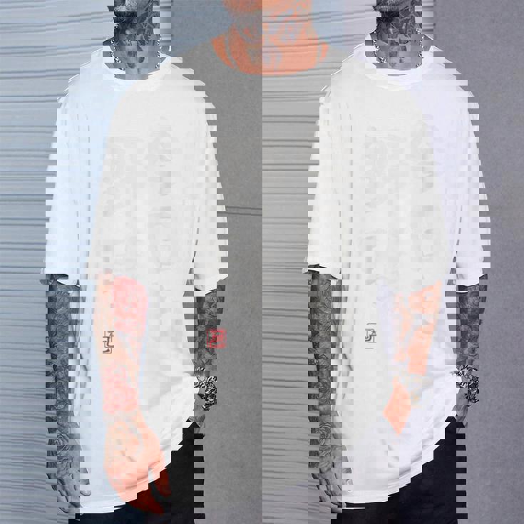 「今日も野球 2」面白い 筆文字 ユーモア満点 背面に文字入りデザイン おもしろプリント Tシャツ 彼への贈り物