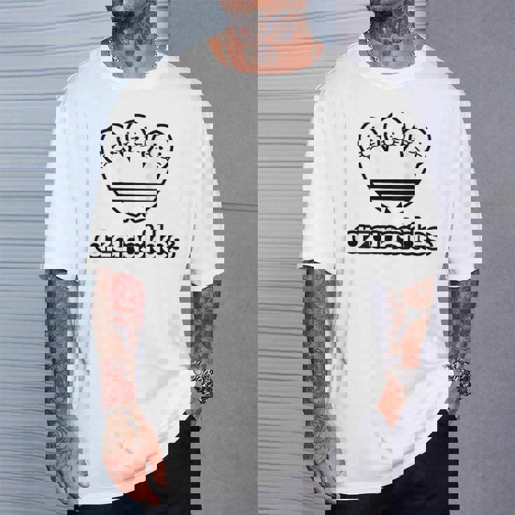 【バックプリント・背中側】アザラシデス Azarasides ゴマちゃん ブランド パロディ 面白 かわいい Tシャツ 彼への贈り物