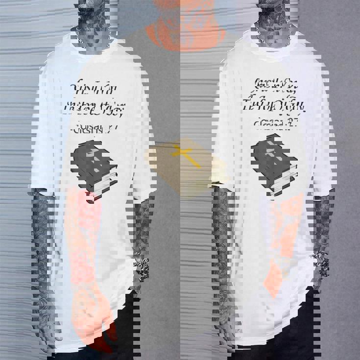 あなたの中のキリスト 聖書箇条 キリスト教 イエス・キリスト Tシャツ 彼への贈り物