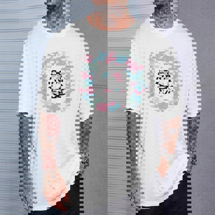 びーえするるる【Bsテレ東公式】カモフラージュ柄tシャツ（ホワイト） Tシャツ 彼への贈り物