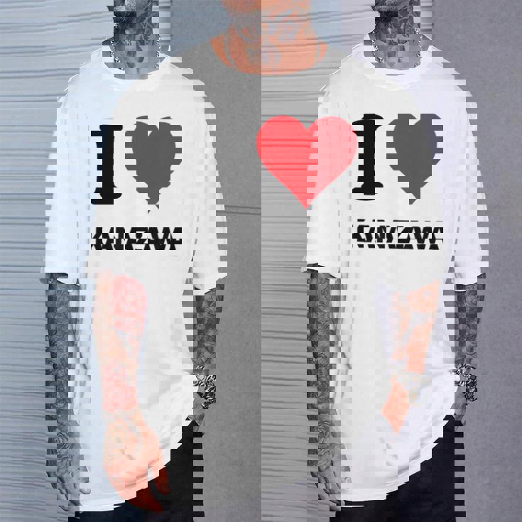 アイハート 金沢 日本大好き 日本土産 Tシャツ 彼への贈り物