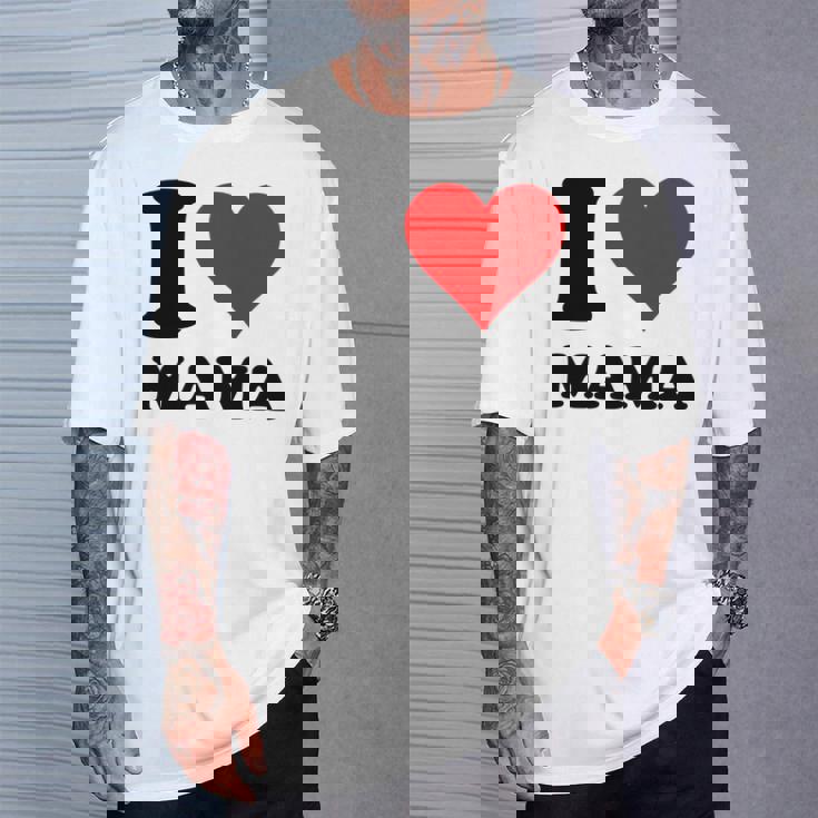 アイ・ラヴ・ママ 長袖tシャツ Tシャツ 彼への贈り物