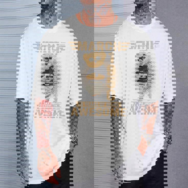 オンバック 3月76日 誕生日 男性 女性 1950年 テディベア Tシャツ 彼への贈り物