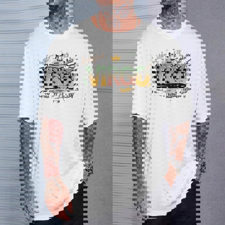 カラフルな乙女座の星座デザイン Tシャツ 彼への贈り物