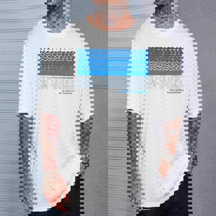 カリフォルニア州サンフランシスコ サンフランシスコ カリフォルニア アクアティック Tシャツ 彼への贈り物