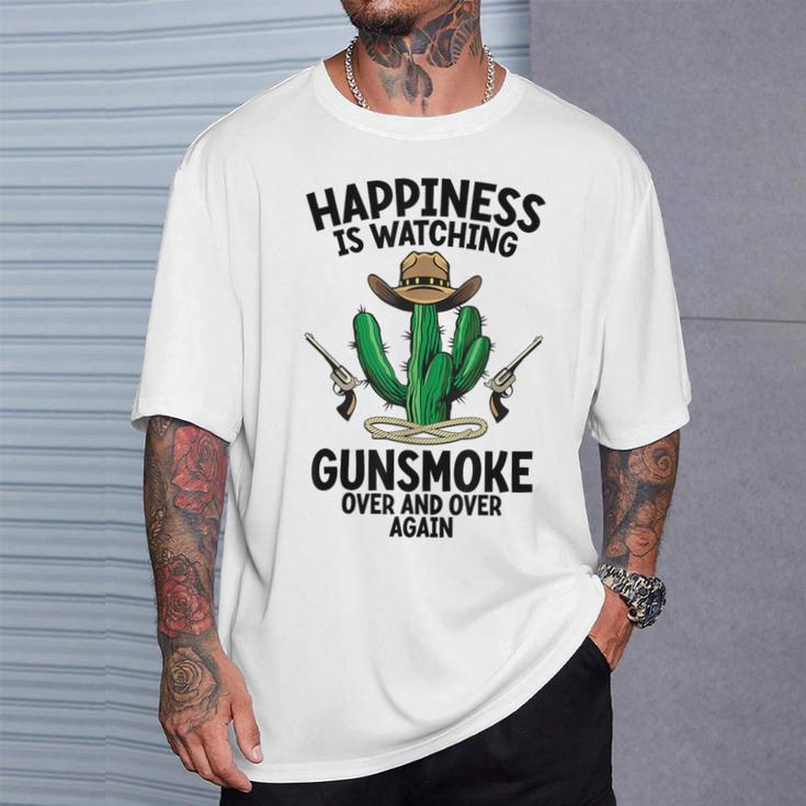 ガンスモークを何度も見るロングブランチサルーン Tシャツ 彼への贈り物