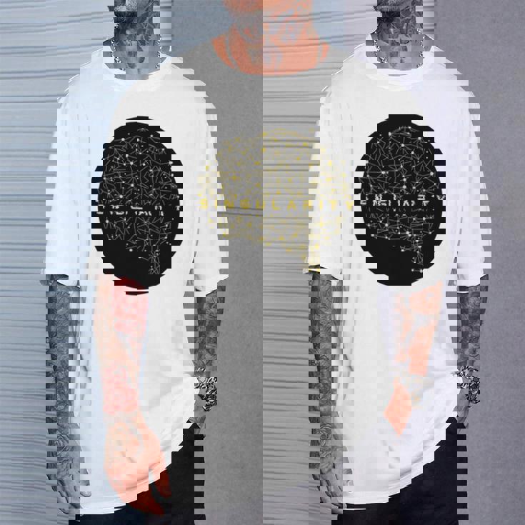 シンギュラリティ 強力ジェネレーティブai人工知能データ 長袖tシャツ Tシャツ 彼への贈り物