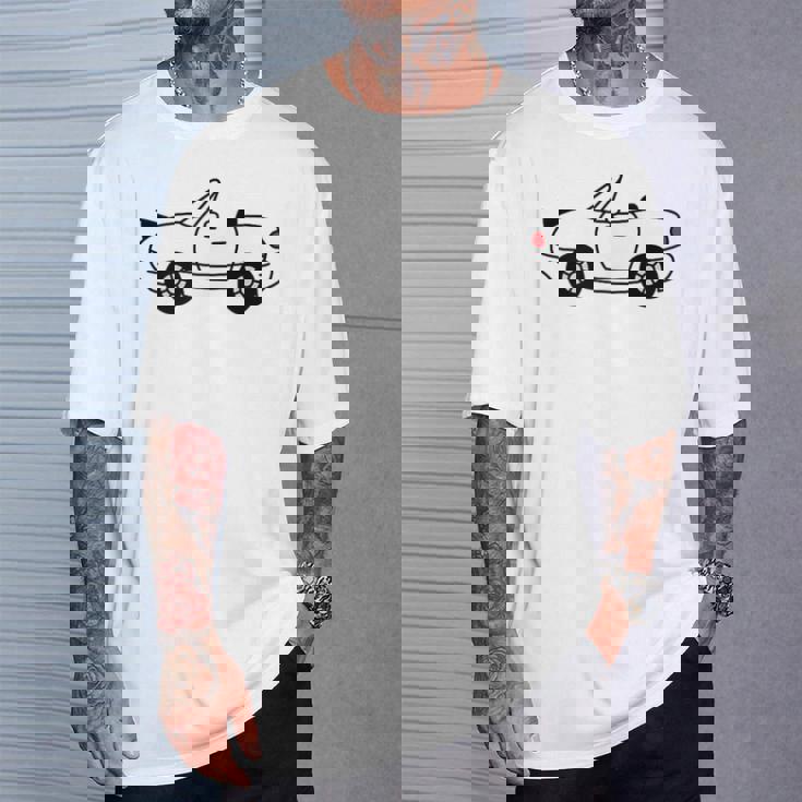 ジャパニーズホワイト スポーツカー Jdm オートクロス レーシングロードスター Tシャツ 彼への贈り物