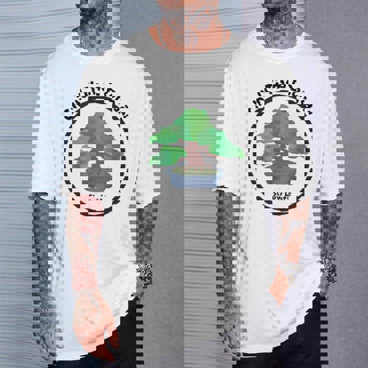 チルタイム盆栽 Tシャツ 彼への贈り物