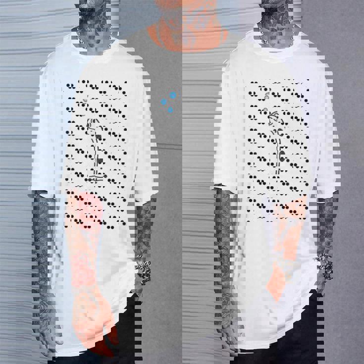 チンアナゴ《ドット柄 水玉模様》【どうぶつフレンズ】魚 水族館の生き物 かわいい 面白い 動物 Tシャツ 彼への贈り物