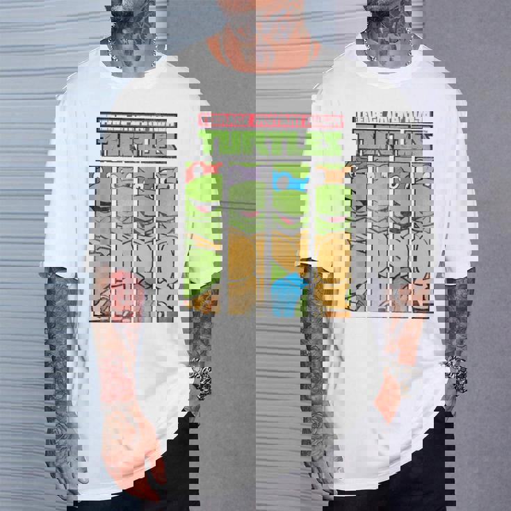 ティーンエイジ・ミュータント・ニンジャ・タートルズ フェイスパネル グラフィックtシャツ Tシャツ 彼への贈り物