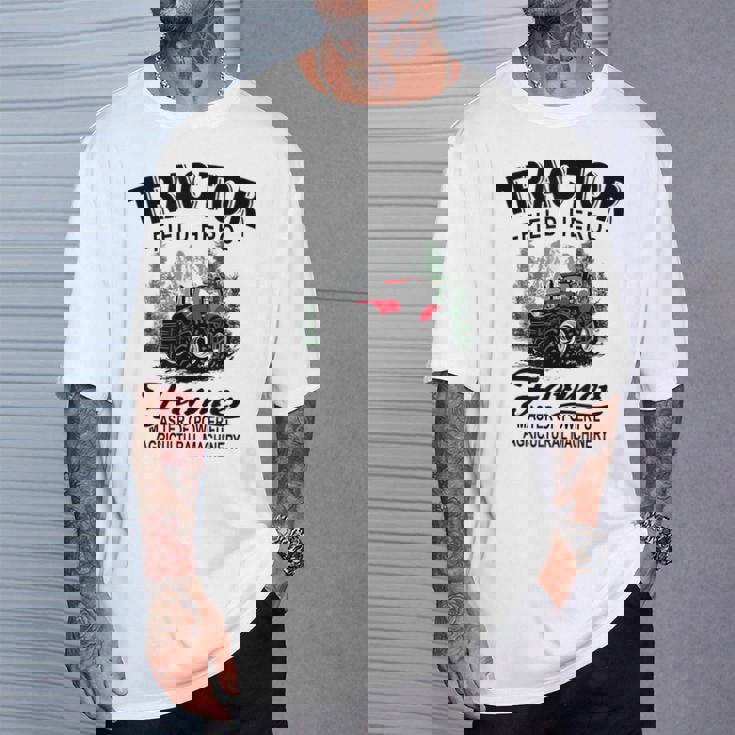 トラクター トラクター トラクター 農家 農業 Tシャツ 彼への贈り物