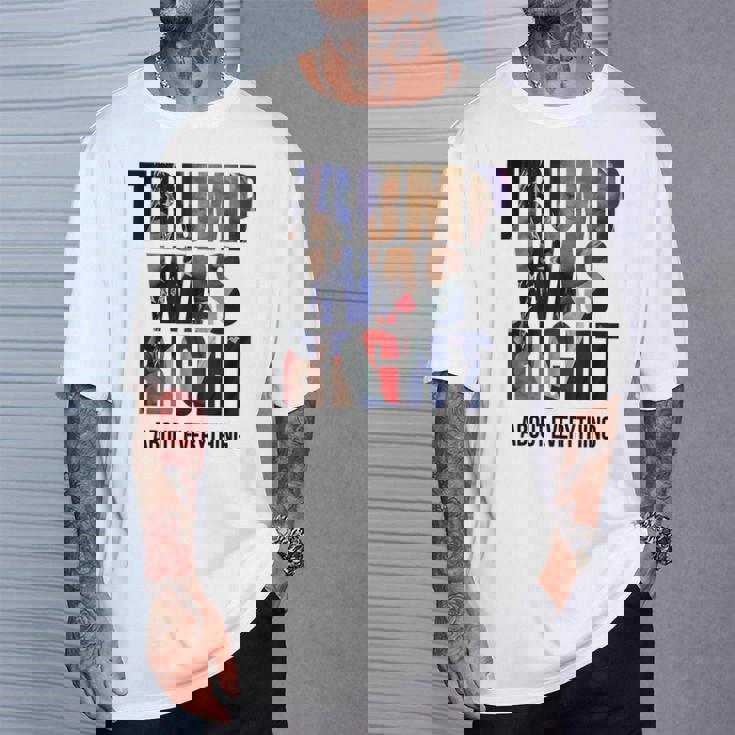 トランプはすべてについて正しかった-トランプ・キス・フラッグ Tシャツ 彼への贈り物