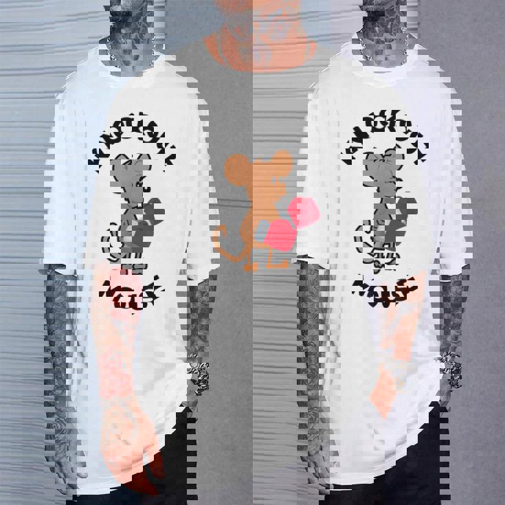 ノックアウトマウス 面白い科学、微生物学、面白い遺伝学 Tシャツ 彼への贈り物