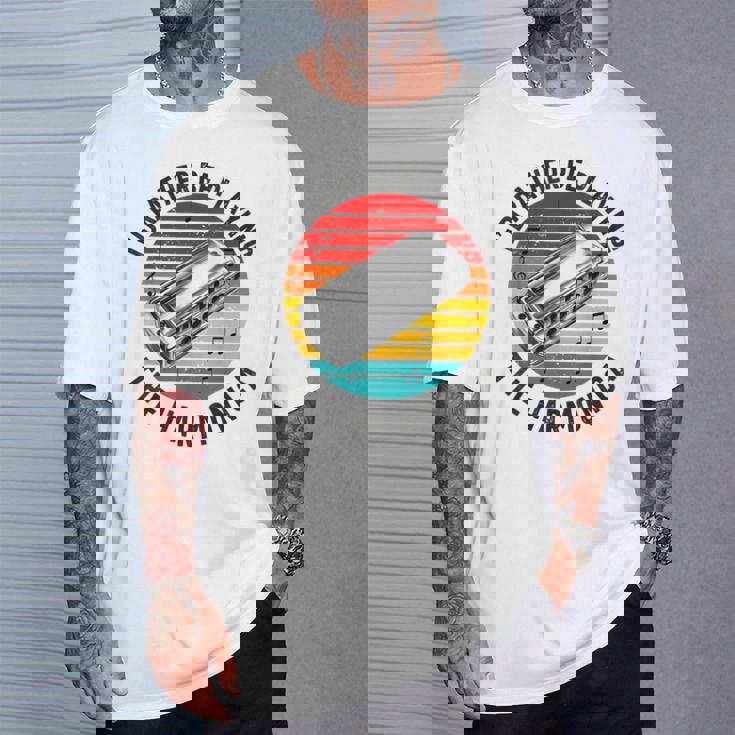 ハーモニカプレーヤー メンズ レディース ファニー ハーモニスト ハーピスト Tシャツ 彼への贈り物