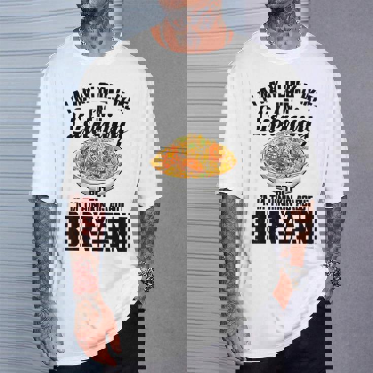 ビリヤニ マサラ パキスタン フードペースト ハンディポット ビリヤニ Tシャツ 彼への贈り物