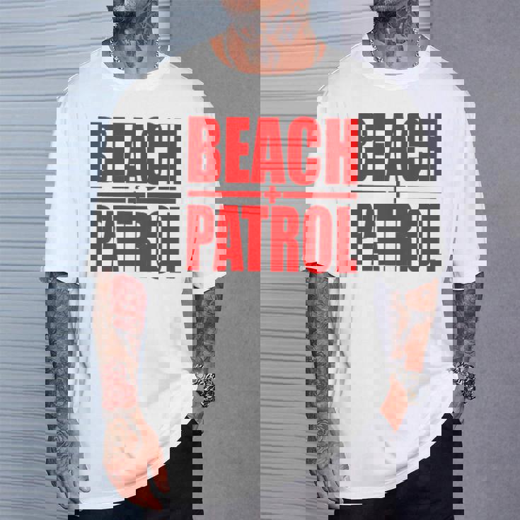 ビーチパトロール サーフ レスキュー ライフガード Tシャツ 彼への贈り物